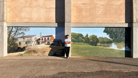 nuevo mural de Milles de la Polvororosa realizado por Esaú Donado. IMAGEN CEDIDA