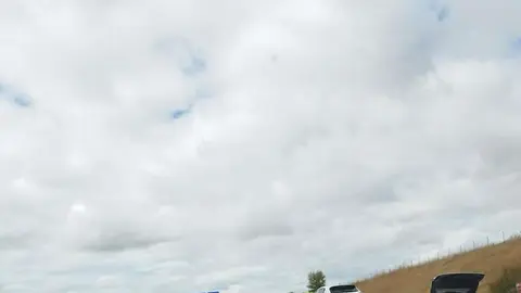 salida de vía de un turismo