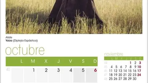 Yaiza, protagonista del mes de octubre en el calendario Corriendo con el Corazón por Hugo