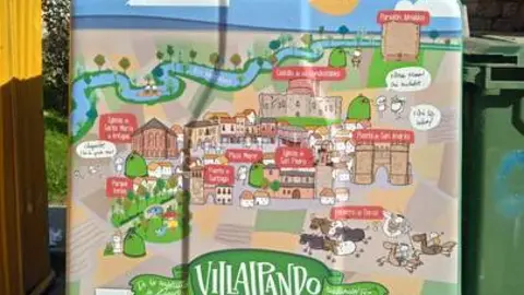 mapamundi de Ecovidrio en Villalpando