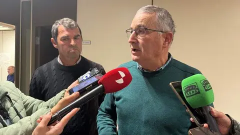 Lorenzo Rivera, presidente de COAG Zamora, y Antonio Medina, presidente de Asaja Zamora