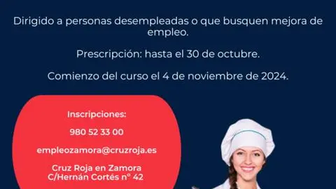 Cartel ayudante de cocina 2024