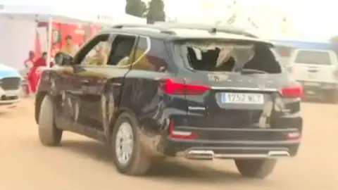 Coche de Pedro Sánchez