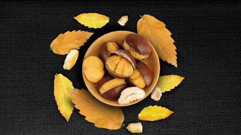 Cartel Cocinando con castañas 2024