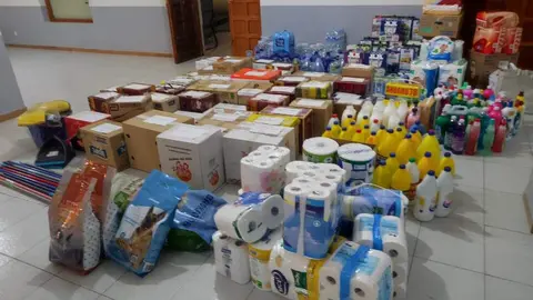 donaciones para Valencia en Santibáñez de Tera