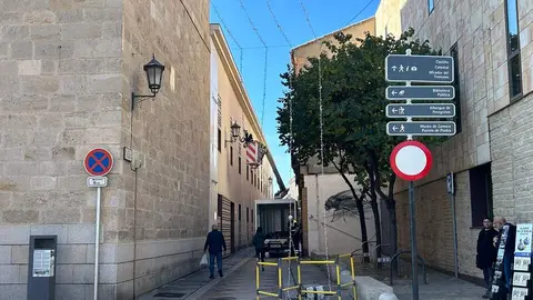 Instalación de luces navideñas