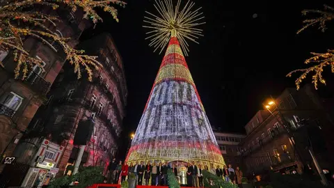 Abel Caballero, luces de navidad (Vigo)