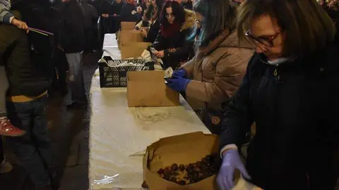 magosto plaza mayor de Zamora