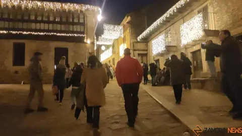 luces de Navidad en Puebla de Sanabria 
