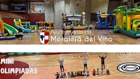 Mini Olimpiadas Moraleja. imagen de archivo