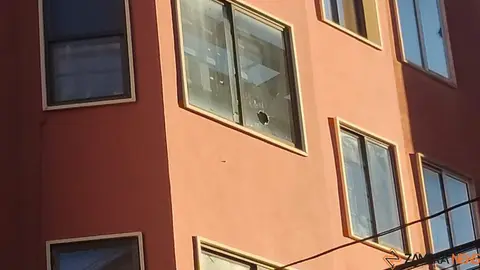 disparos en una ventana de Zamora _2