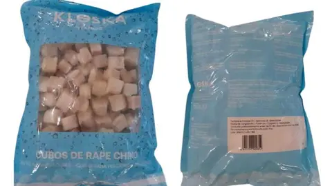 moluscos no declarados en rape congelado