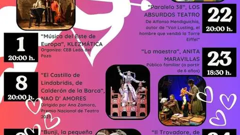 Cartel Programación de FEBRERO 2025