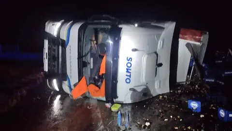 accidente camión