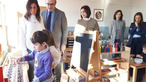 Delegado durante la visita al colegio de Faramontanos de Tábara 2