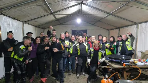 Tribus moteras zamoranas unidas en Motauros