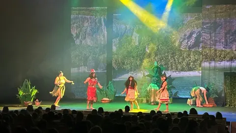 El musical Vaiana llena el Teatro Ramos Carrión