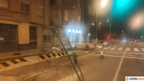 Herminia causa estragos en la ciudad de Zamora