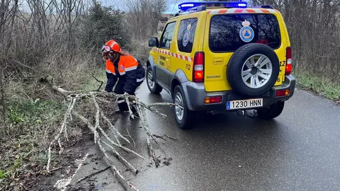 Así ha azotado Zamora la borrasca Herminia