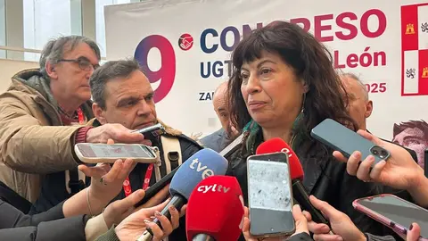 Ana Redondo en el 9.º Congreso Autonómico de UGT Castilla y León