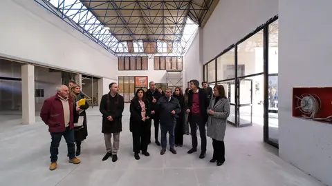 Visita a las obras de la estación de autobuses de Benavente