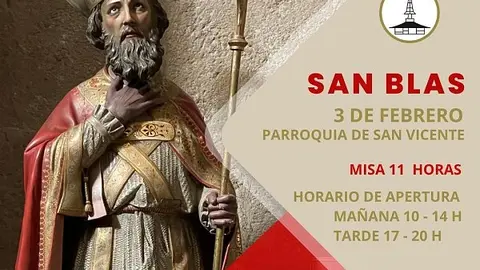 cartel fiesta de San Blas en Zamora