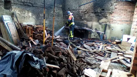 incendio en una casa de El Perdigón
