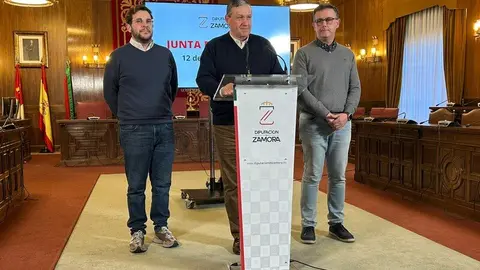 Javier Faúndez, Víctor López y Ramiro Silva 