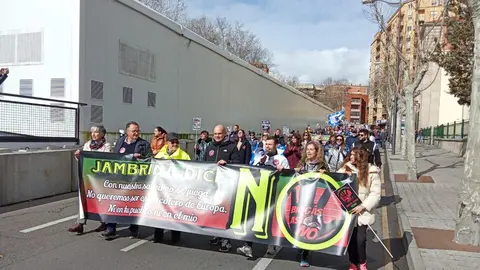 manifestación Jambrina en Zamora
