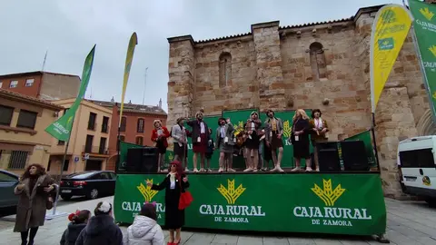 Los Pobladores 'cobran vida' como maniquíes en el Carnaval de Zamora