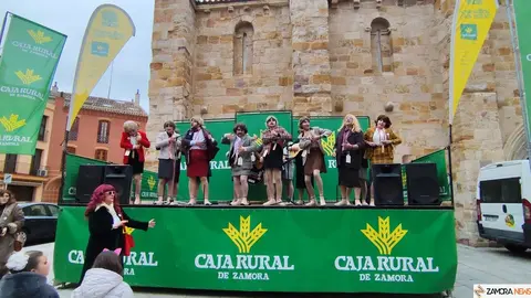 Los Pobladores 'cobran vida' como maniquíes en el Carnaval de Zamora
