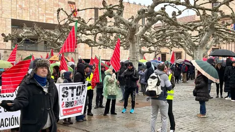 manifestación contra el biogás