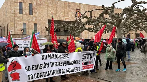manifestación contra el biogás