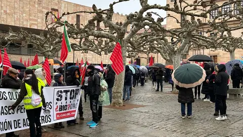 manifestación contra el biogás