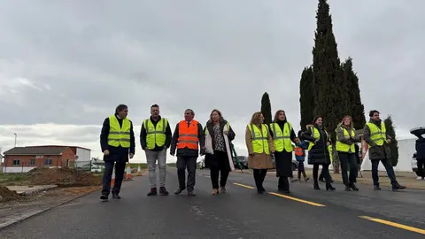 Visita a las obras de la ZA-604