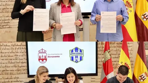 Firma Ayto Benavente y Futbol Sala