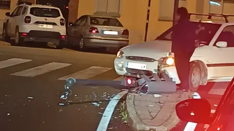 accidente avenida portugal semáforo roto