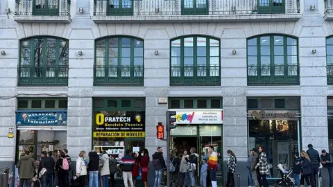 Cola en La Valenciana