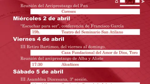 Agenda diocesis