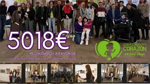 Éxito de la segunda edición de la Exposición Multidisciplinar Corriendo con el Corazón por Hugo