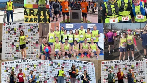 El C.D. Zamora Corre se luce con una veintena de atletas en un fin de semana repleto de pruebas