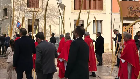 La celebración del Domingo de Ramos arranca en Zamora con la tradicional bendición de palmas