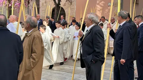 La celebración del Domingo de Ramos arranca en Zamora con la tradicional bendición de palmas