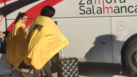 viajeros atrapados por el apagón