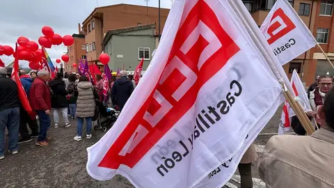 CCOO y UGT.  Manifestación 1 de mayo, Día Internacional del Trabajador.
