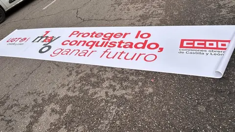 CCOO y UGT.  Manifestación 1 de mayo, Día Internacional del Trabajador.