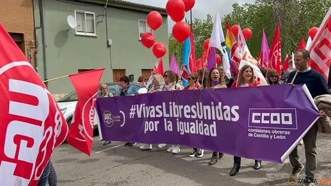 CCOO y UGT.  Manifestación 1 de mayo, Día Internacional del Trabajador.