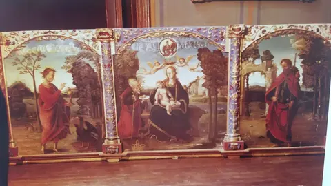 Cesión retablo a la diocesis