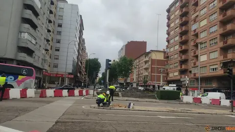 Traslado del crucero de Tres Cruces en Zamora