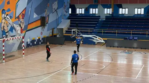 Entrenamiento a puerta abierta. BM Zamora